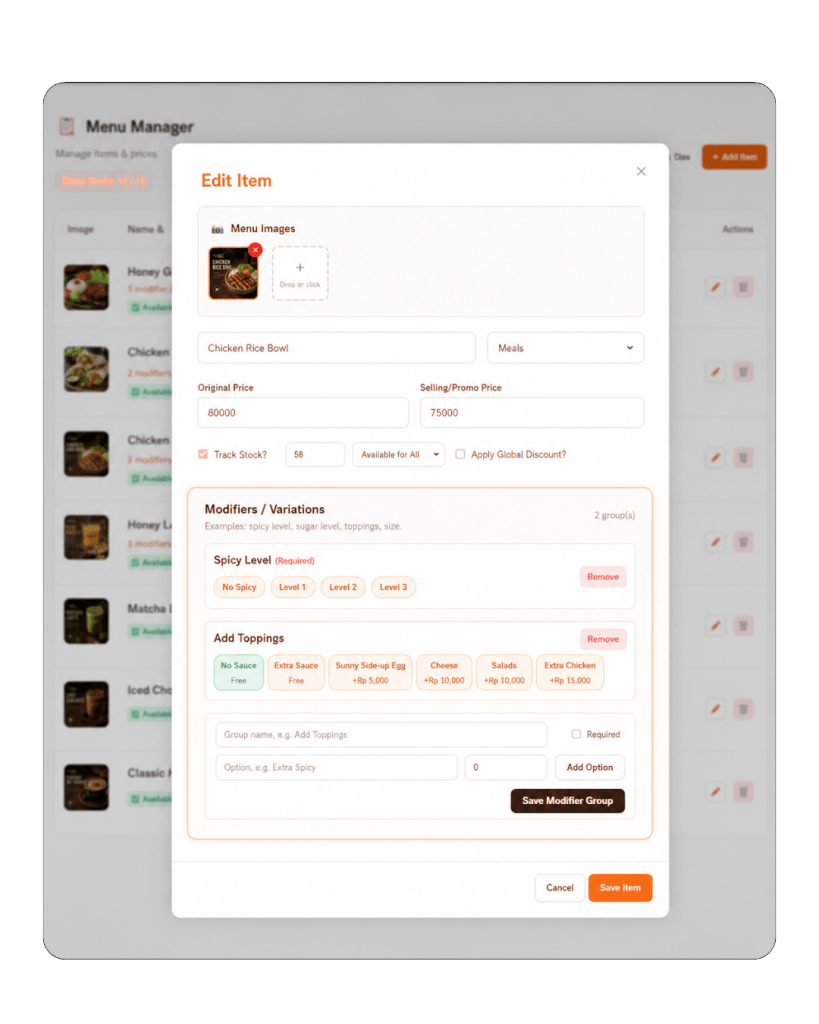 Tablyn App POS Features