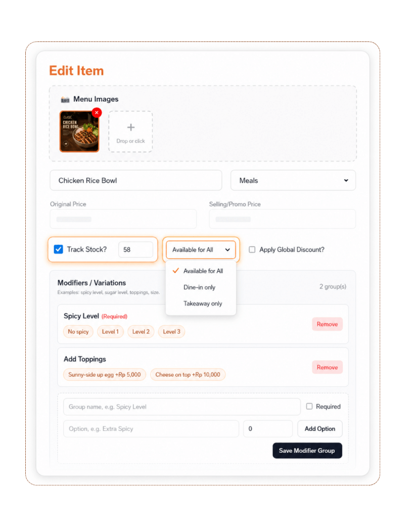 Tablyn App POS Features