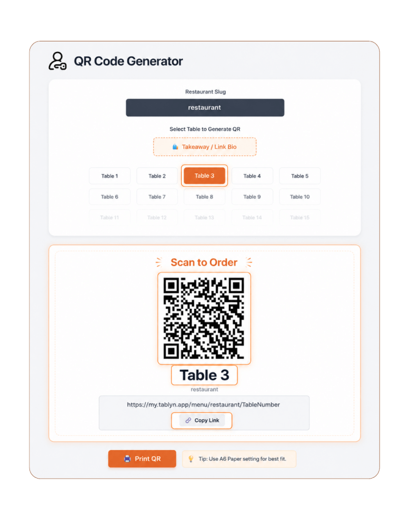 Tablyn App - POS Features